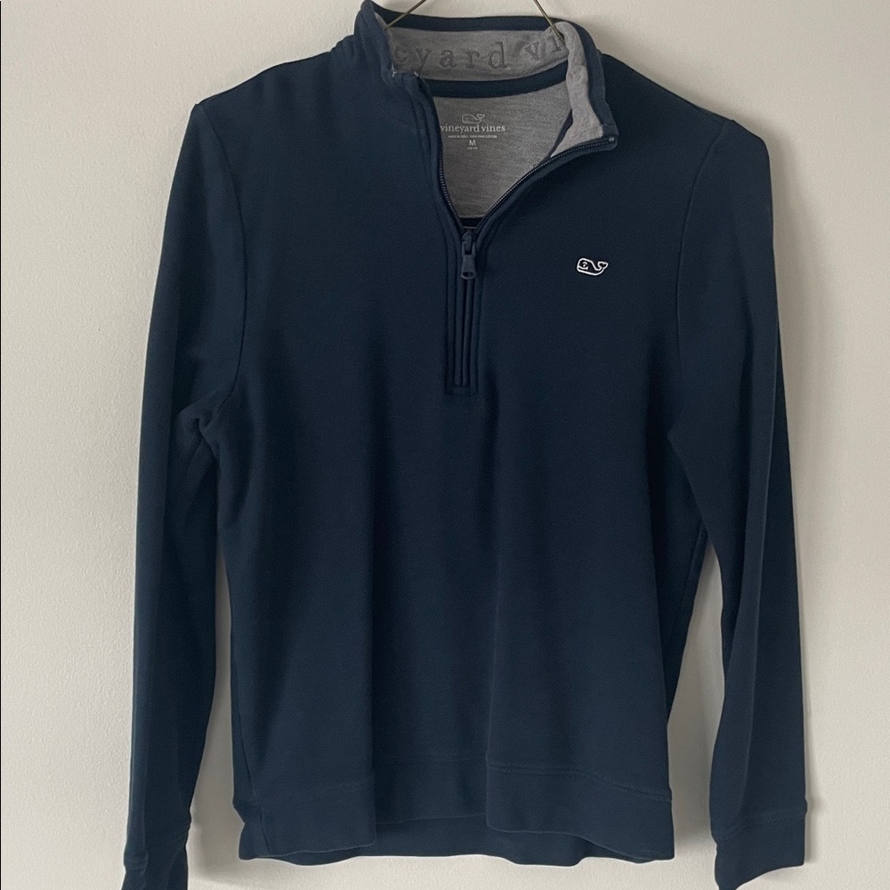 Vineyard Vines Boys Dark Blue Zip-Up Sweater